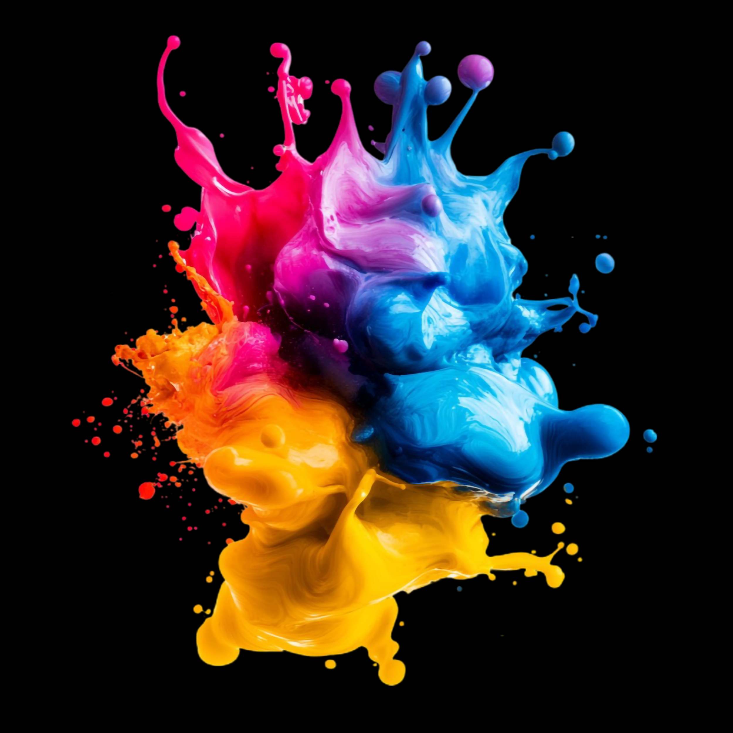 tinta colores vibrantes